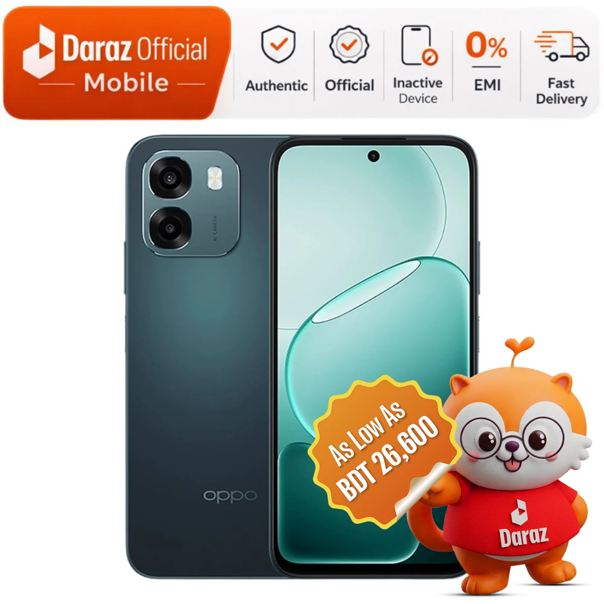 Oppo A6 8GB/128GB | 7000mAh Battery | Snapdragon Processor | 2 Years Warranty