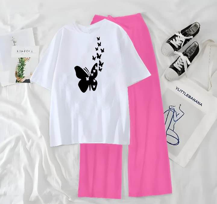 Butterfly Printed  Lounge Wear Nightwear Sleepwear  flapper Trouser For Women By ks online