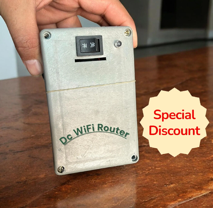 Sarte King WiFi Router Battery Backup Adapter 12V DC | Load Shedding Internet Solution | Router Power Backup Converter | Connect with 12V Battery