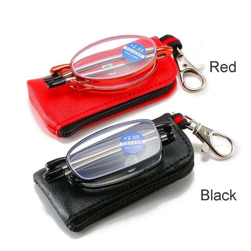 Folding Anti Blue Light Reading Glasses with Case Women Men Ultralight Presbyopic Eyeglasses Magnifying Eyewear +1.0 ~ 4.0