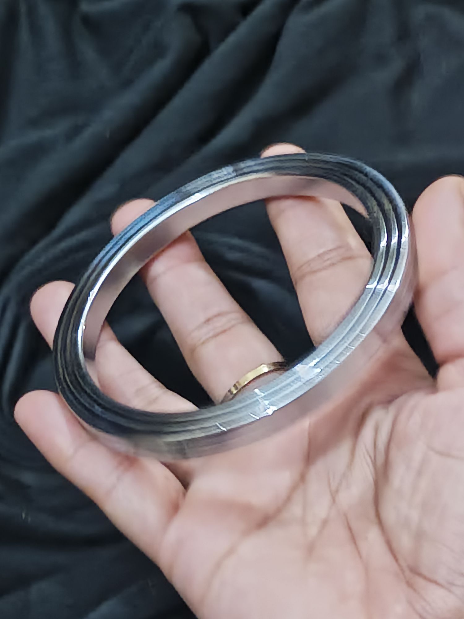 Hot Selling Silver Punjabi Trendy Kara Banghale For Boys And Men High Quality Top Fashion Stainless steel Silver Punjabi Kara For Men Best Sikh Kara Never Fade Color Heavy Never Fading Long Time Useable