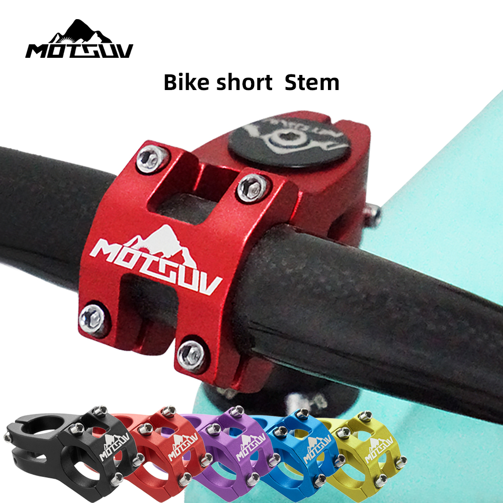 MOTSUV Road Bicycle Handlebar Stem MTB Bike Power Short 45mm CNC Aluminium Bridge 28.6/31.8mm Bike Faucet Handle Accessories