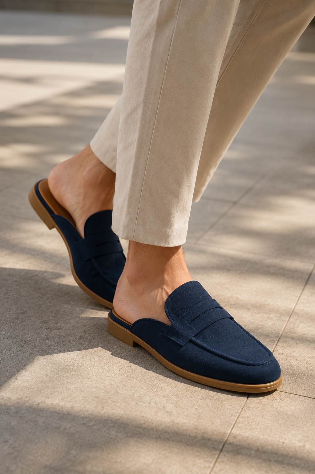 Premium Suede Leather Penny Loafers for Men - Casual Soft Sole Slip-On Shoes 👟