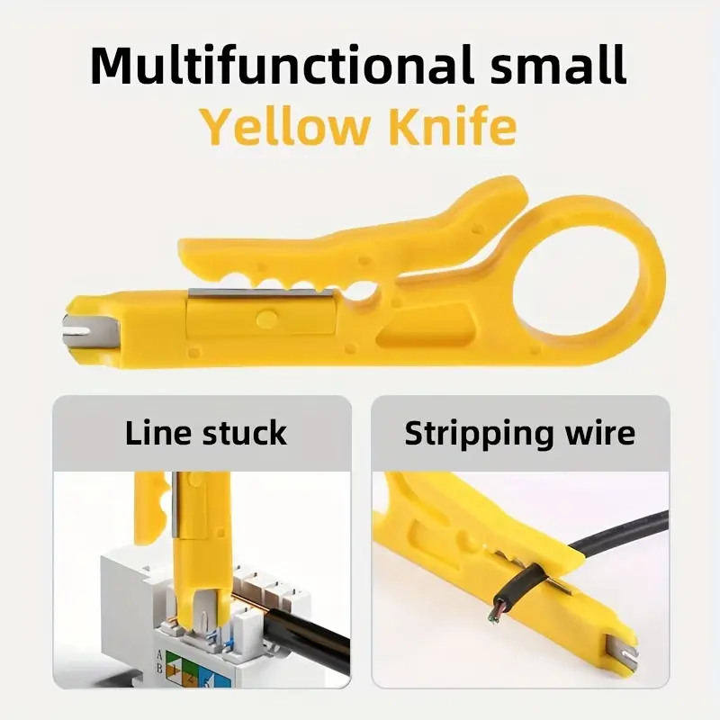 3 in 1 Professional RJ45 Crimper Tool Kit with 10 Cat6 RJ45 Connectors 4P 6P 8P Multifunction Network Cable Crimping Pliers Wire Cutter Wire Stripper Ethernet LAN Cable Crimp Tool for Cat5 Cat5e Cat6 RJ11 RJ12 RJ45 Premium Quality