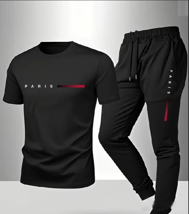 NEW TRENDY 🔥 D T F (STRONG & UNBREAKABLE REFLECTOR PRINTED) SUMMER TRACKSUIT FOR MEN _ SOFT AND COMFORTABLE FABRIC SUMMER TRACKSUIT FOR MEN - PREMIUM T SHIRT AND TROUSER SET PRINTED SUMMER TRACKSUIT FOR MEN_TRACKSUIT FOR BOYS. ( MULTIPLE COLORS)