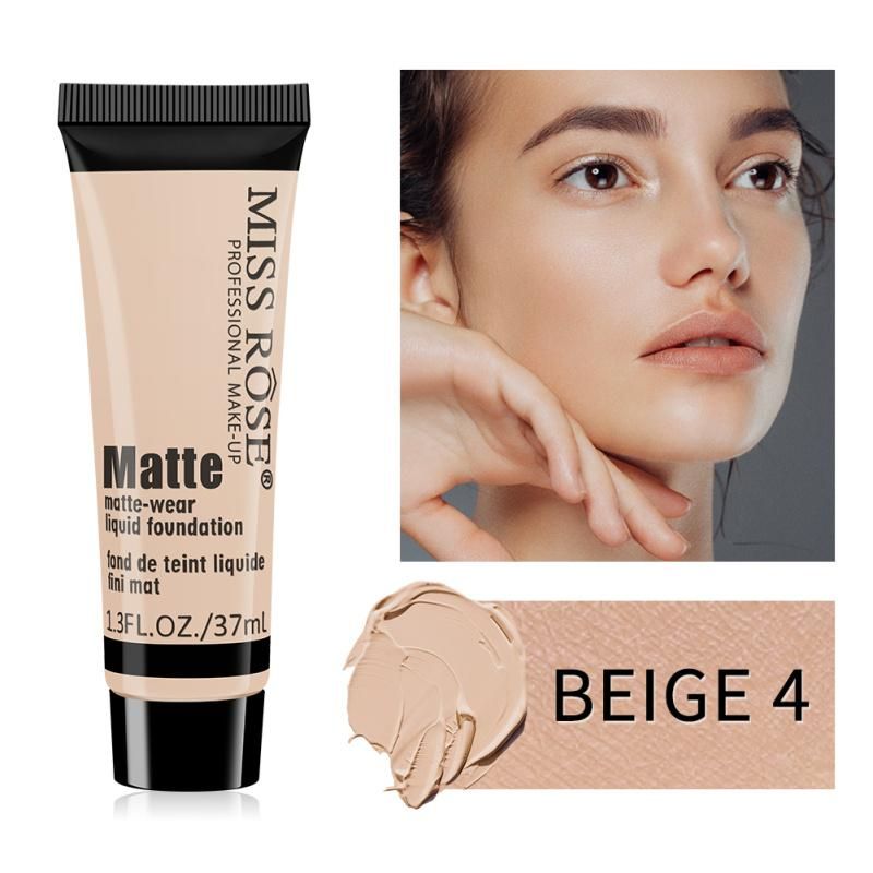 Makeup Matte Foundation Cosmetics Long-lasting Full Coverage Base for Natural Look Skin Care Makeup