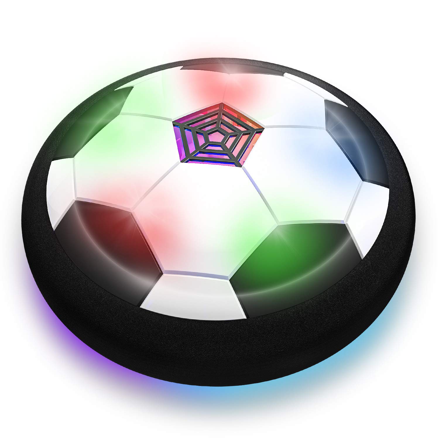 LED Hover Soccer Ball - Air Power Training Ball Playing Football Indoor Outdoor Game - Birthday Gifts for Kids, Age 3 4 5 6 7 8-12 Year Old Boys - Soccer