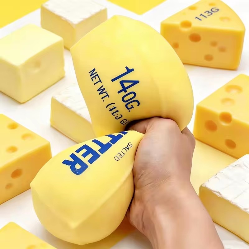 New Butter Stick Milk Strip Squishy Toy Slow Rebound Soft Squeeze Stress Relief Toy 2026