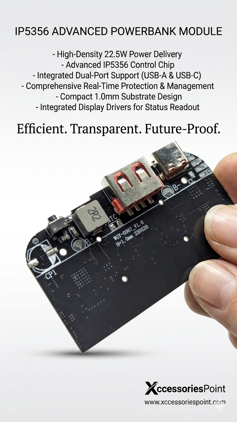 Super fast charging 22.5 watt QC 3.0 Display LED USB 9V/2 18W 12V/2.5A 5V 4.5A 22.5W Type-C  typec Mobile Power Bank 18650 Charging Module powerbank Circuit Protection