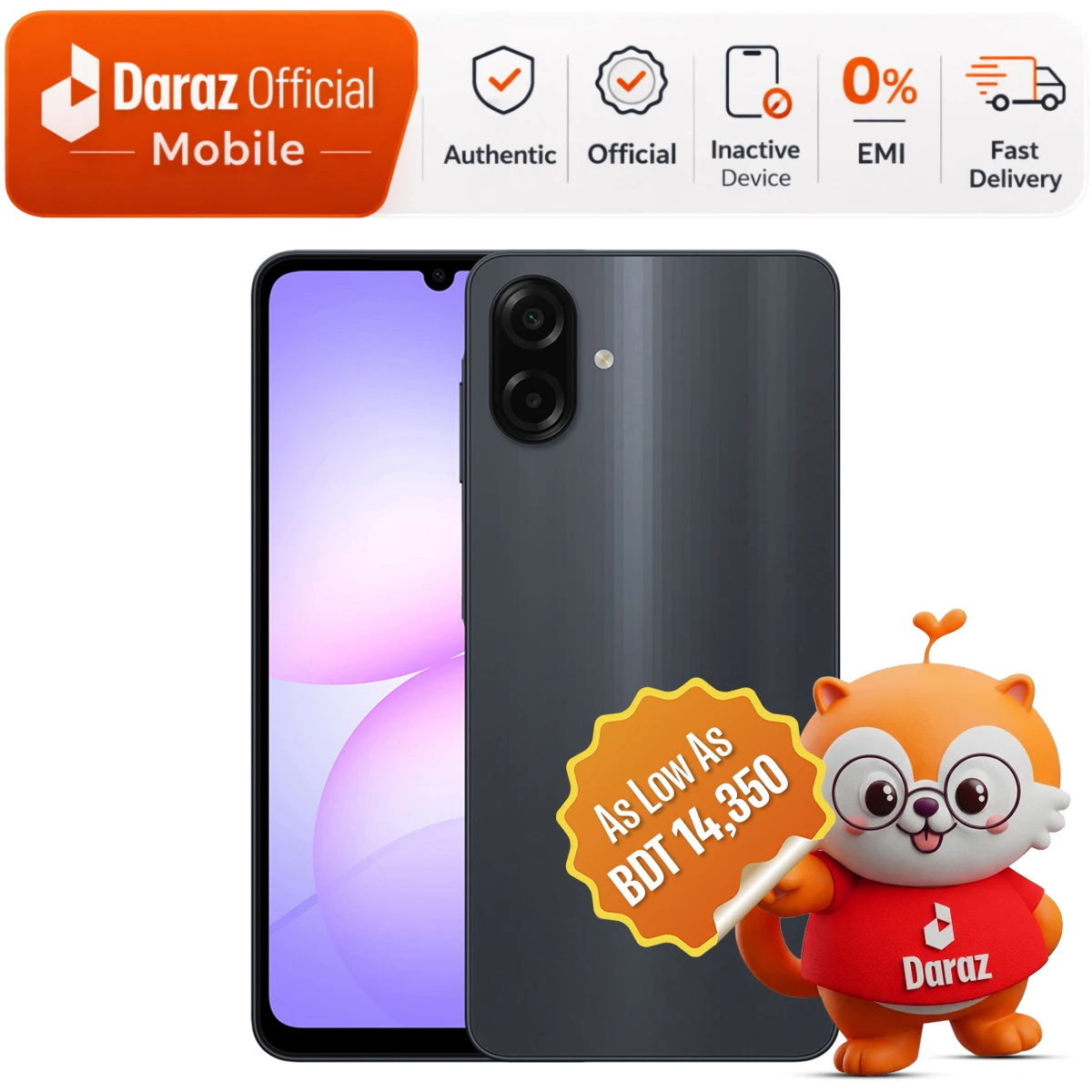 Samsung Galaxy A07 4/64GB | 6.5" HD+ Display | Official Warranty
