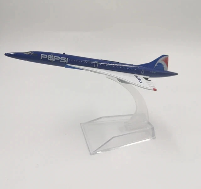 Peps Concorde Diecast Metal Airplane Model 1:400 Scale – 16cm Aircraft Model Plane for Home & Office Decoration