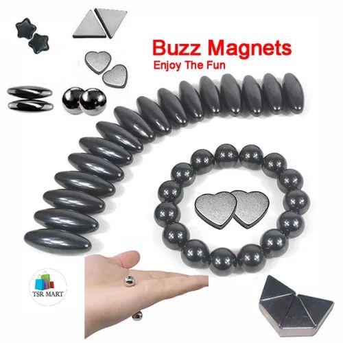 kalri shop Buzz Magnets Pack of 60 Magnet Pieces Singing Buzzing Rattle Snake Magnet Toys Magnetic Toys for Everyone