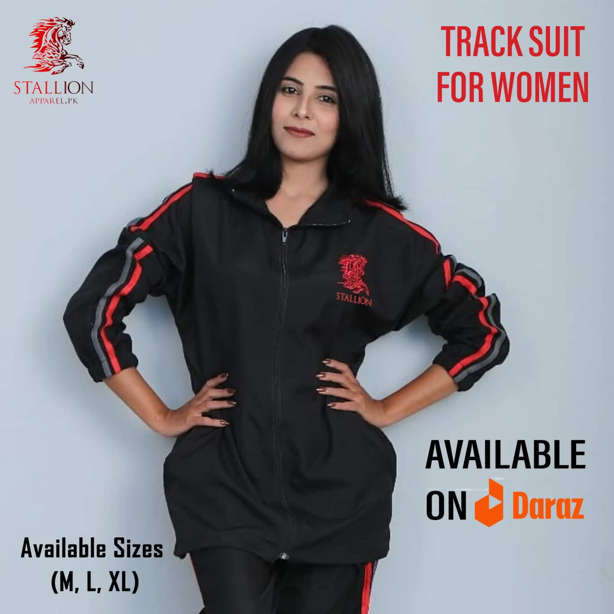 Buy All Season Tracksuit For Women Stallion Apparel Athletic Track Suit  Long Sleeve Micro Polyester Fabric at Best Price In Pakistan