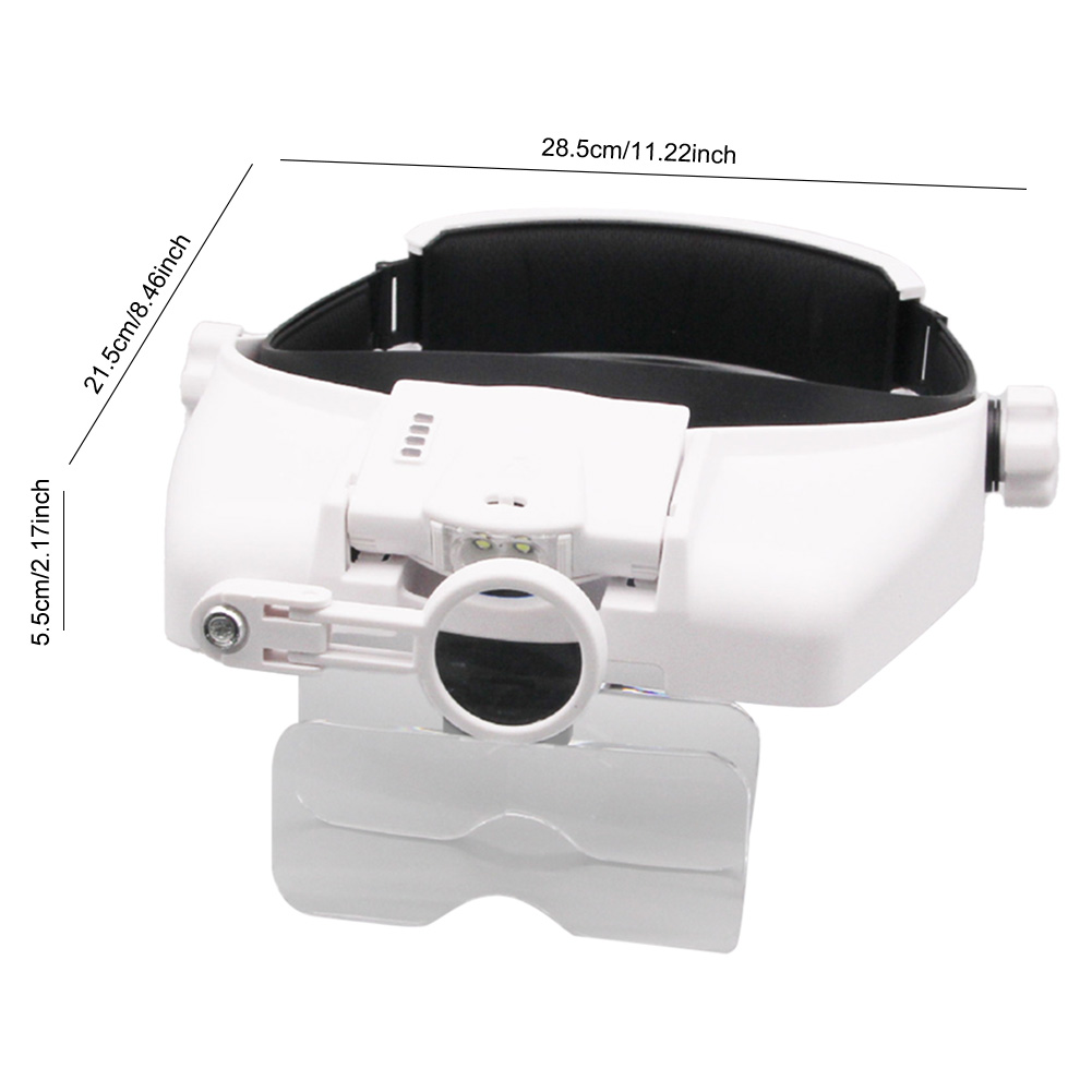 Electronic Welding Magnifying Glass USB Rechargeable with LED Light