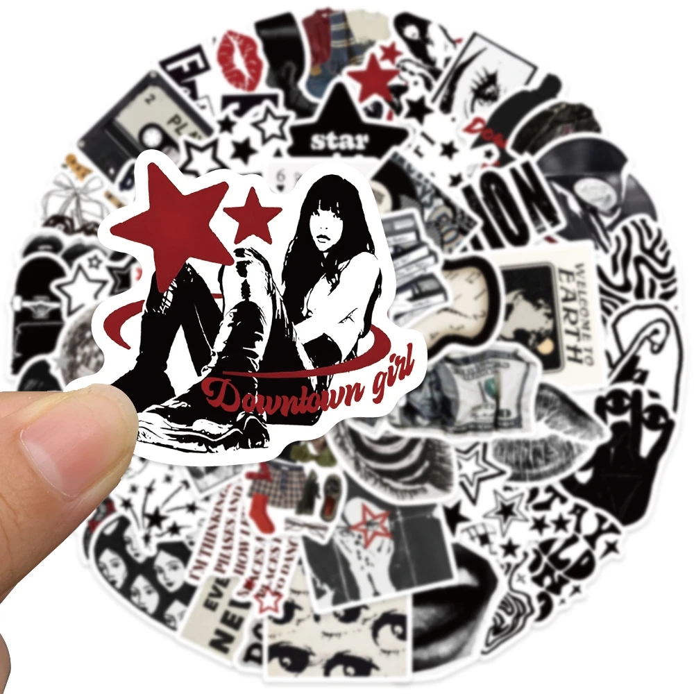 25 pc Aesthetic Pinterest Adults Stickers Y2k Cool  Stickers  Decoration Suitcase Phone Helmet Phone Laptop Statinary cute Decals