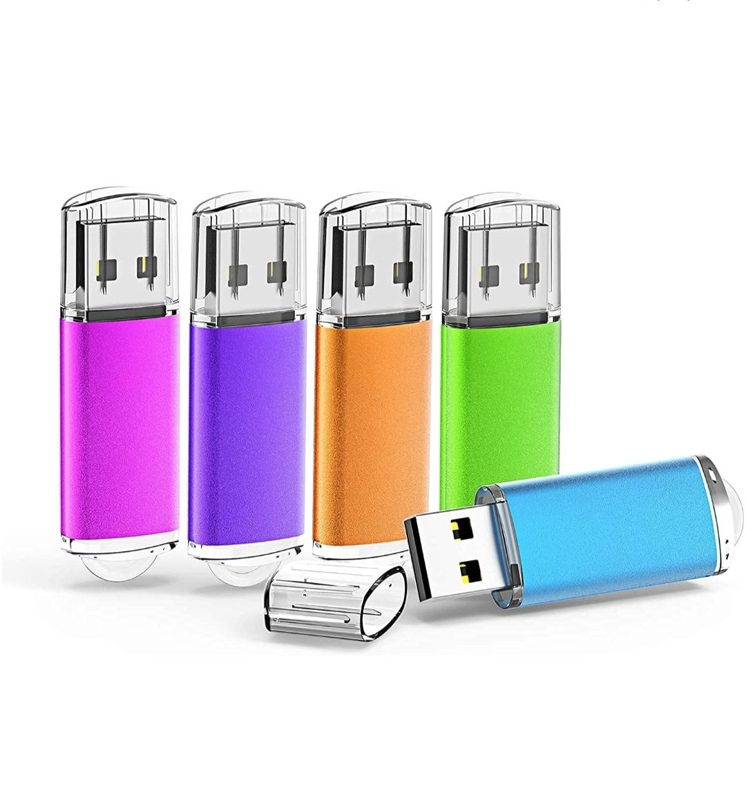 Memory Card Reader 2.0 USB Aluminum Body with Blinking Light Fast Transmission Multicolor Available