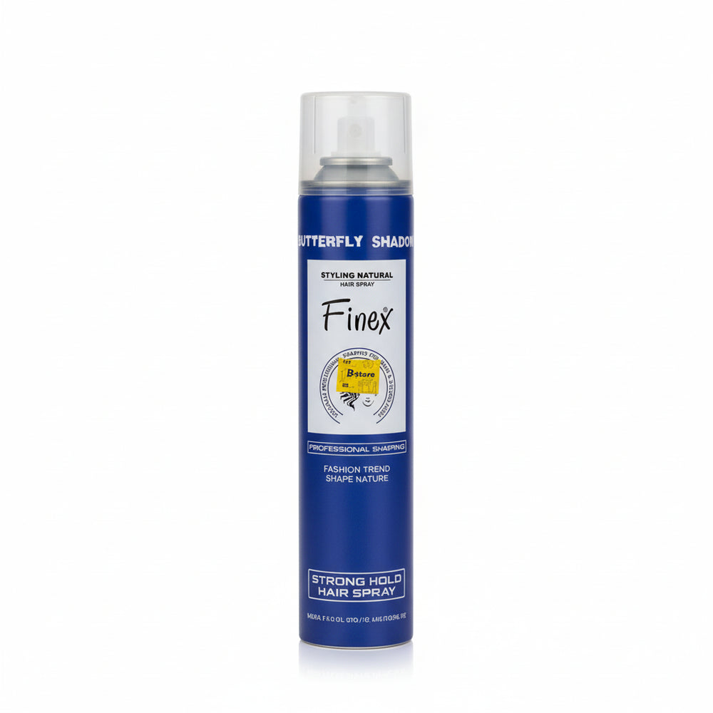 Finex Strong Hold Hair Spray 420ml | Long-Lasting Hair Styling Spray for Men & Women | Extra Strong Hold, Anti-Frizz & Quick Dry Formula