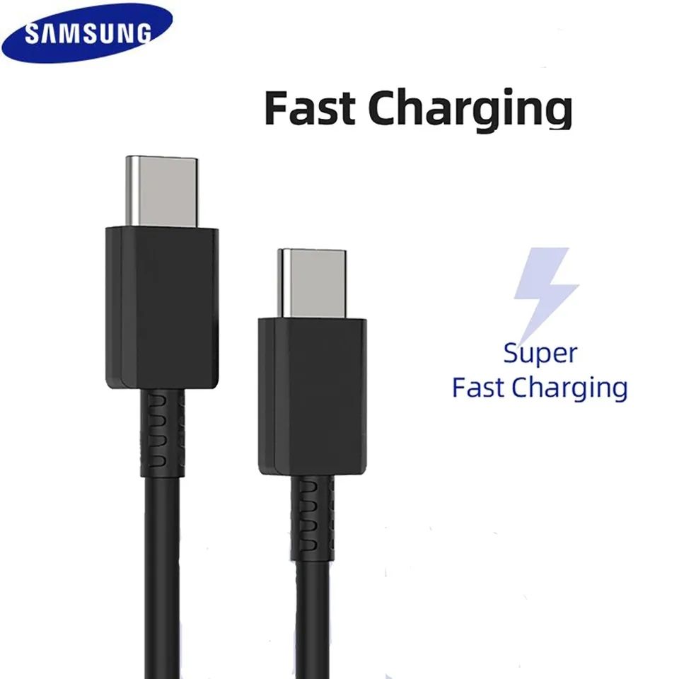 Original Samsung 25w PD C TO Type C Fast Charging Cable Dual Usb Type C Wire Line For Galaxy S21 Ultra S20 Plus S20FE Note 20 Ultra 10, A70, A80,A71,A72,A73,A51,A52,A53,A31,A32,A33,A04 ,A02s price in Pakistan