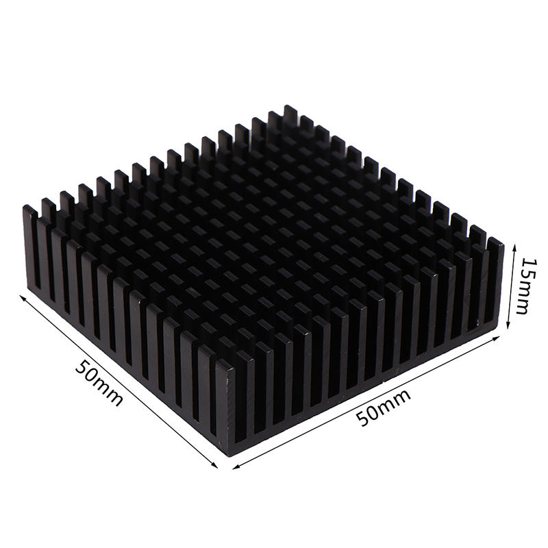1pc 50*50*15MM New Aluminum Heatsink Panel Heat Sink CPU Power IC Chip Cooler Radiator