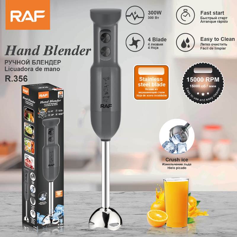 RAF Hand Blender - Original | Hand blender | Powerfull Motor | 4 Stainless Steel Blades | High & Imported Quality