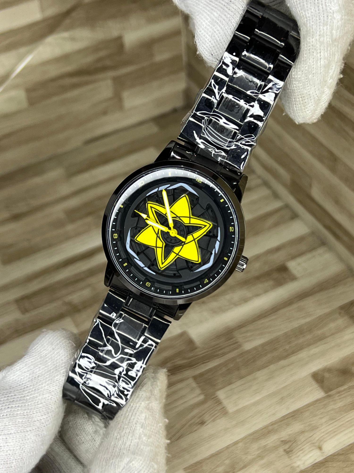 360° Rotating Dial Stainless Steel Watch – Creative Fashion Wheel Watch for Men