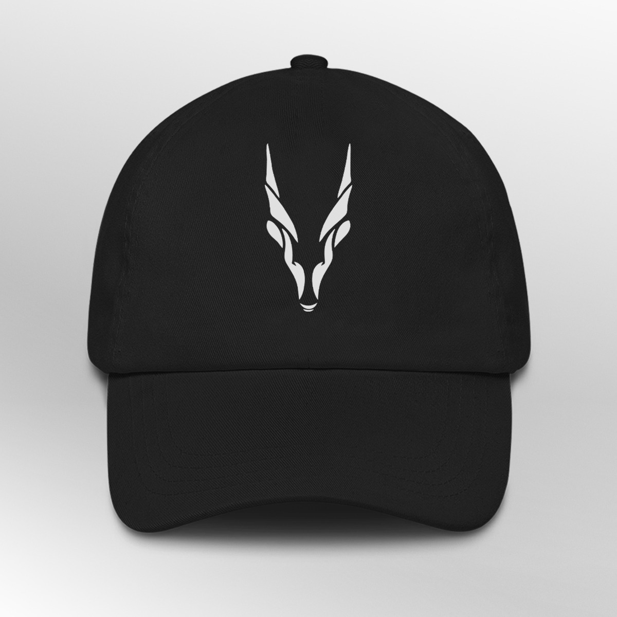 Markhor Logo Cap Premium Quality Black Adjustable Baseball Cap for Men & Women Stylish Embroidered Sports Hat Casual Outdoor Fashion Cap