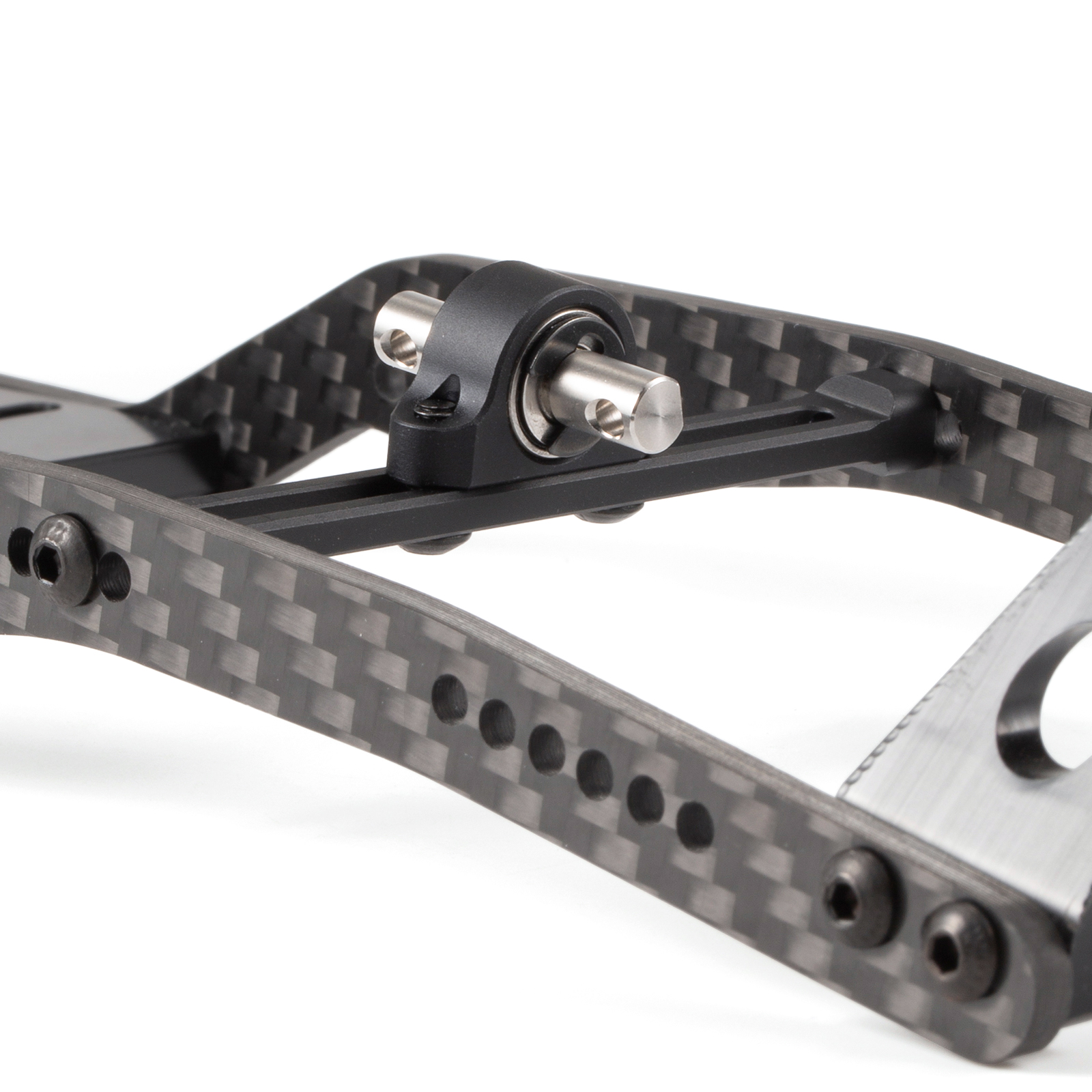 Aluminum Adjustable Carrier Bearing Assembly Cross Member for 1/10 RC Crawler LCG Chassis Cheater Rigs 1.9 Shafty Comp Builds