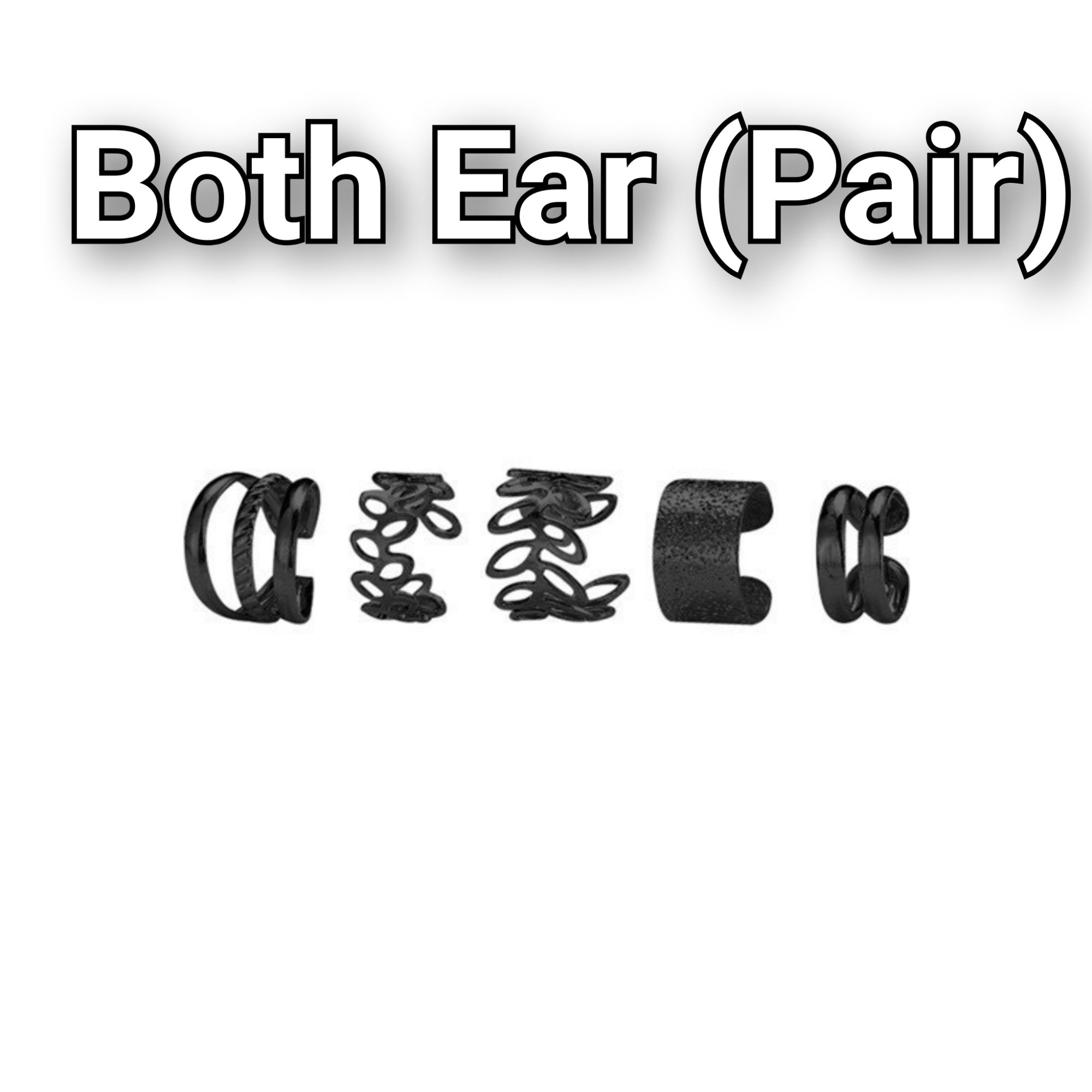 Ear cuff – Non piercing 5Pcs/Set Elegant Colors Leaves Ear Clips for girl & Women's Fashion jewelry