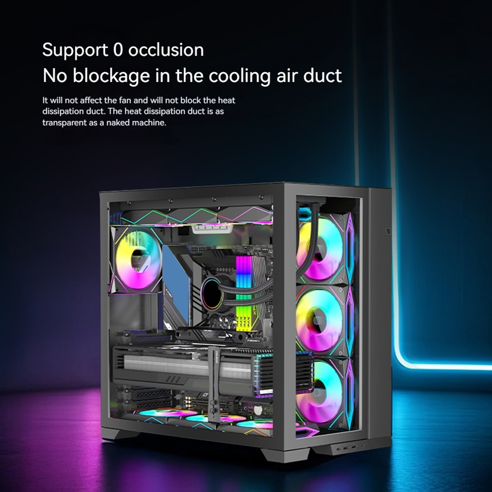 Computer Graphics Card Holder Chassis Fan Support Aluminum GPU Fixed Bracket Wear Resist Adjustable Graphics Card Support