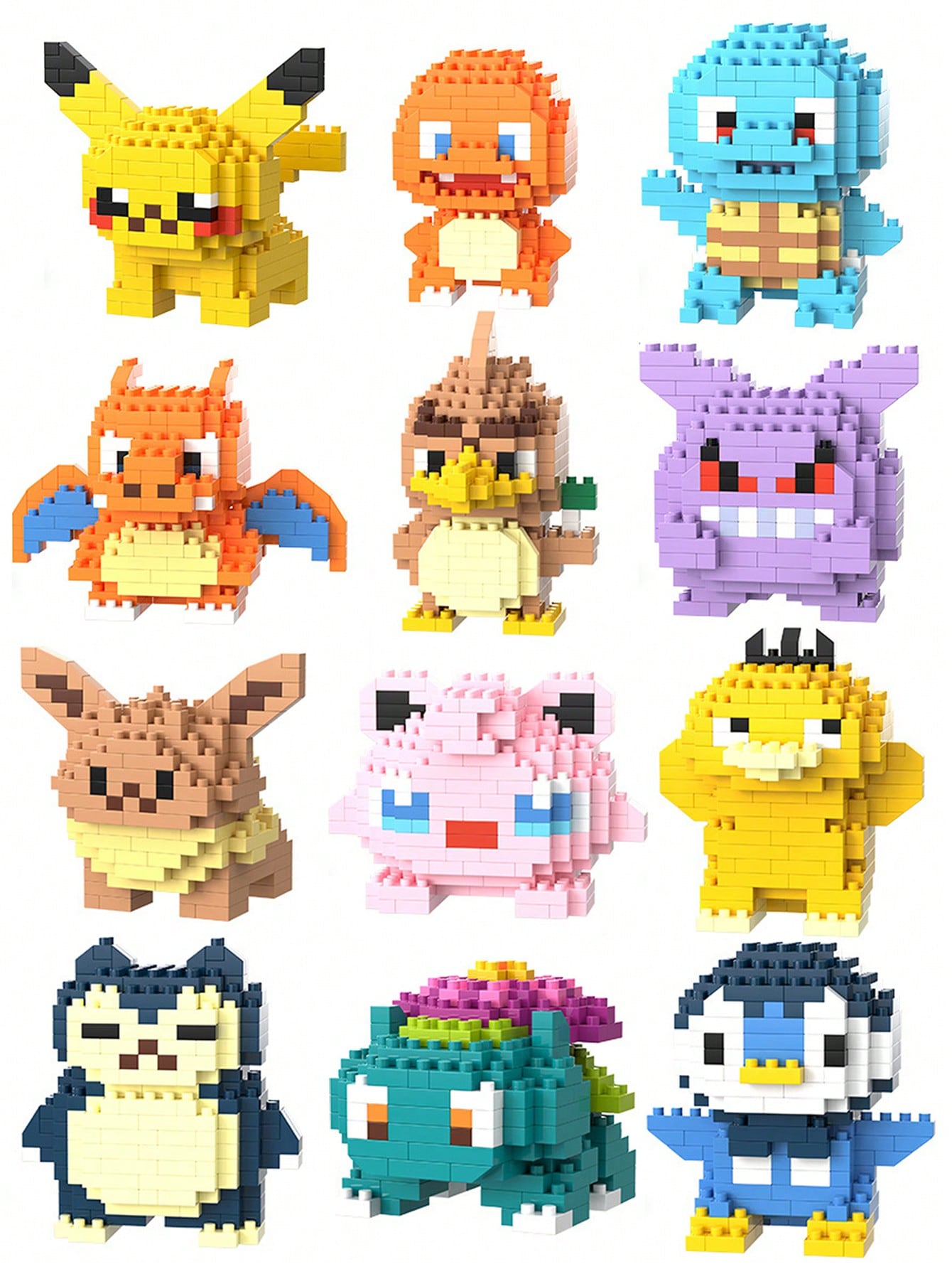 building block toys are luxurious children's toy models, suitable for educational DIY games for boys and girls, cartoon anime