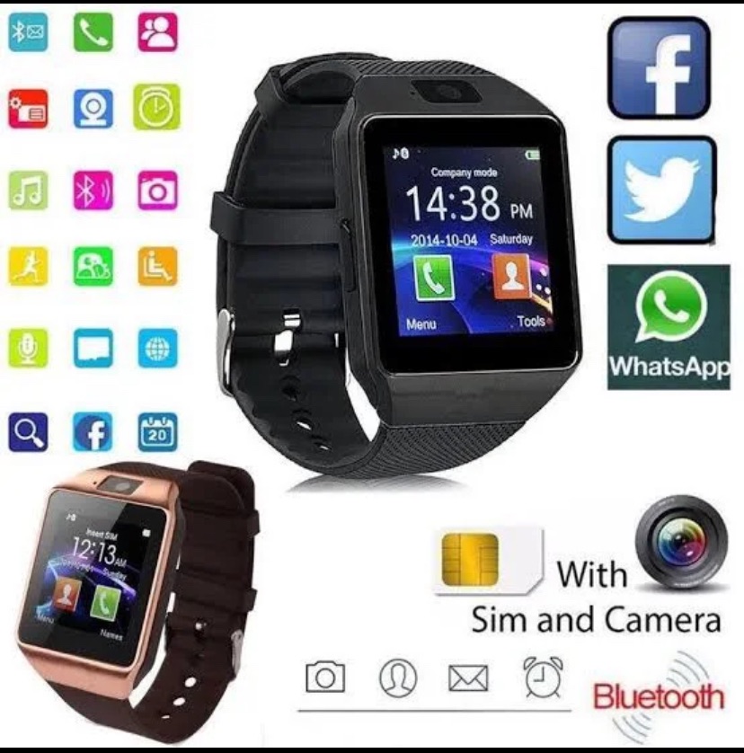 sports smart watch dz09 bluetooth & camera lens calling music support 380mah long lasting battery backup micro usb cable