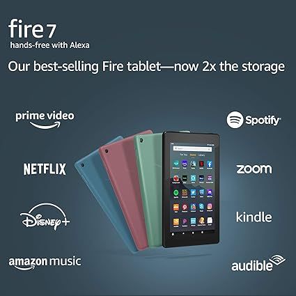 Amazon Fire 7 HD Tablet 1gb 16gb 9th Generation WiFi Supported Memory Card Supported Play Store