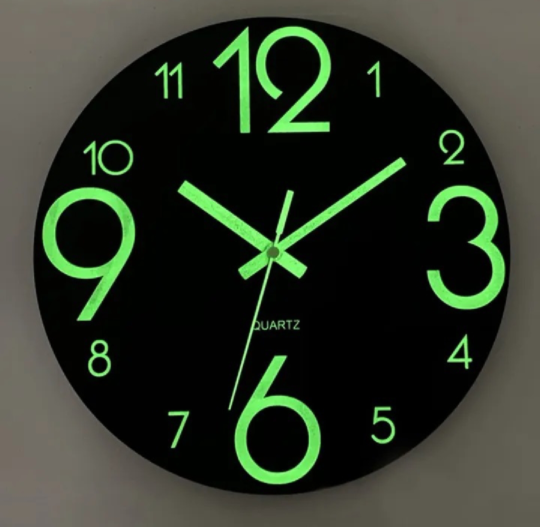 New  Acrylic light, Night Clock/ DIY 3D Clocks Night Luminous Large Wall Clock | Glow in the Night wall clock / 3D  luminous wall clock / night clock/ 24 hour display/ Wooden Wall Clock by alhafizwalls