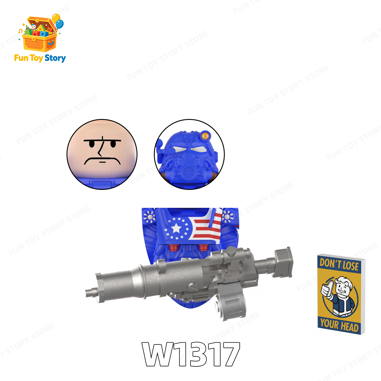 T60 Power Armored Officer Character Compatible with Third Party Models, Building Blocks, Toys, , and Enthusiasts' Collectio
