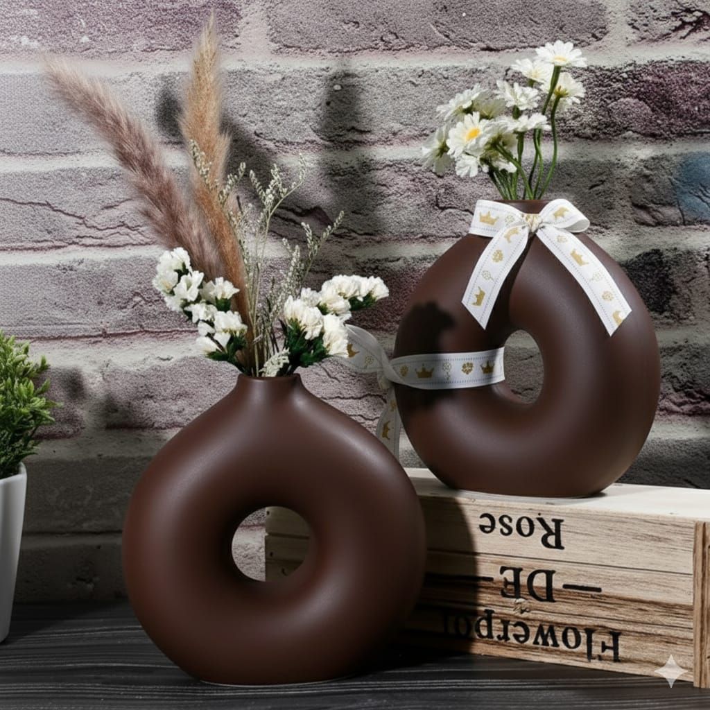 Creative Design Vase Ornaments Artistic Style, Decorations Suitable for Fireplace, Bedroom, Kitchen, and Living Room Decoration, office and theme based area