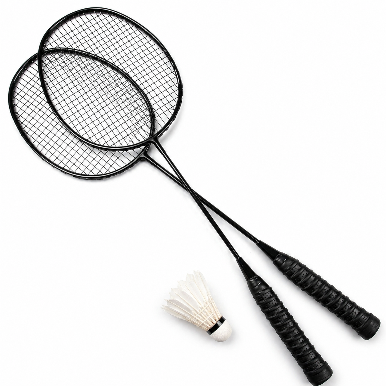 Badminton Racket Combo Pack (2 Rackets + 3 Free Shuttle) – High Quality Sports Set for Kids & Adults