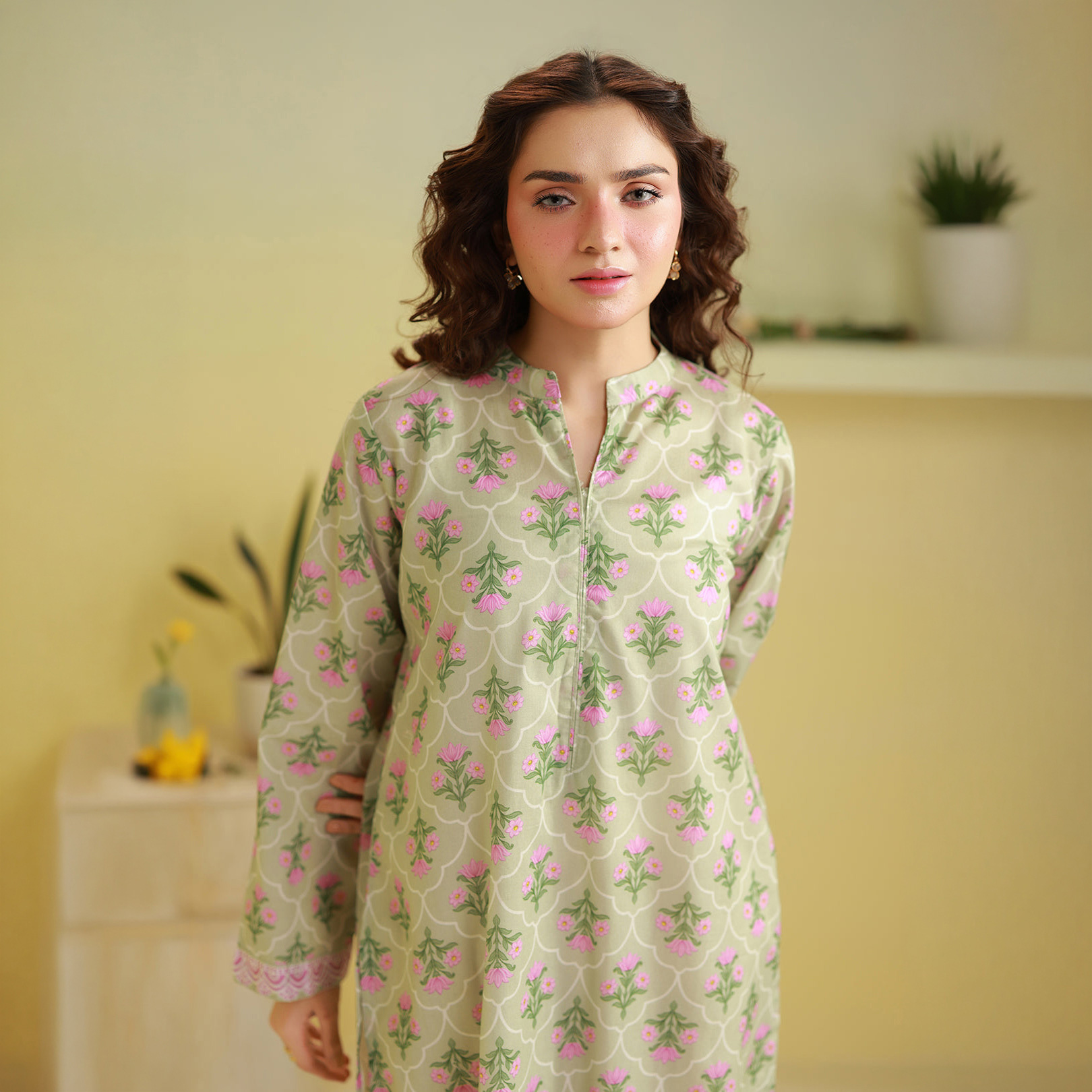Zellbury Stitched Summer 1 Piece Lawn Kurta - 2541 RTW - Stitched Shirt For Women - Dress For Girls - Women Pret - Summer '1.0 - Essential Pret Collection-2026