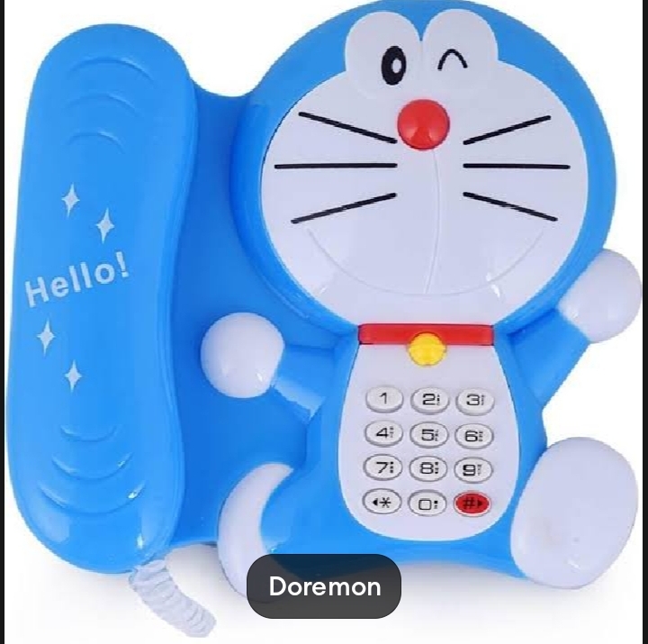Rafa shop Doremon Telephone for Kids Learning Talk on
Phone / Doraemon Telephone Set for Kids /
Telephone Toys for Kids, Girls and Boys /
Musical Doraemon Toys