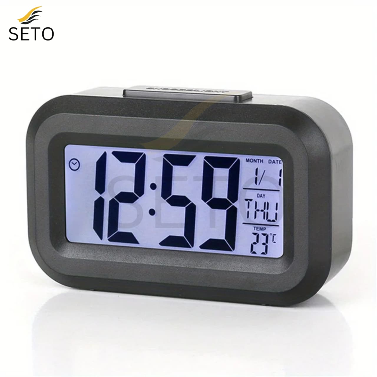 [SETO] LED Digital Alarm Clock | Multifunction Table & Desk Clock with ...