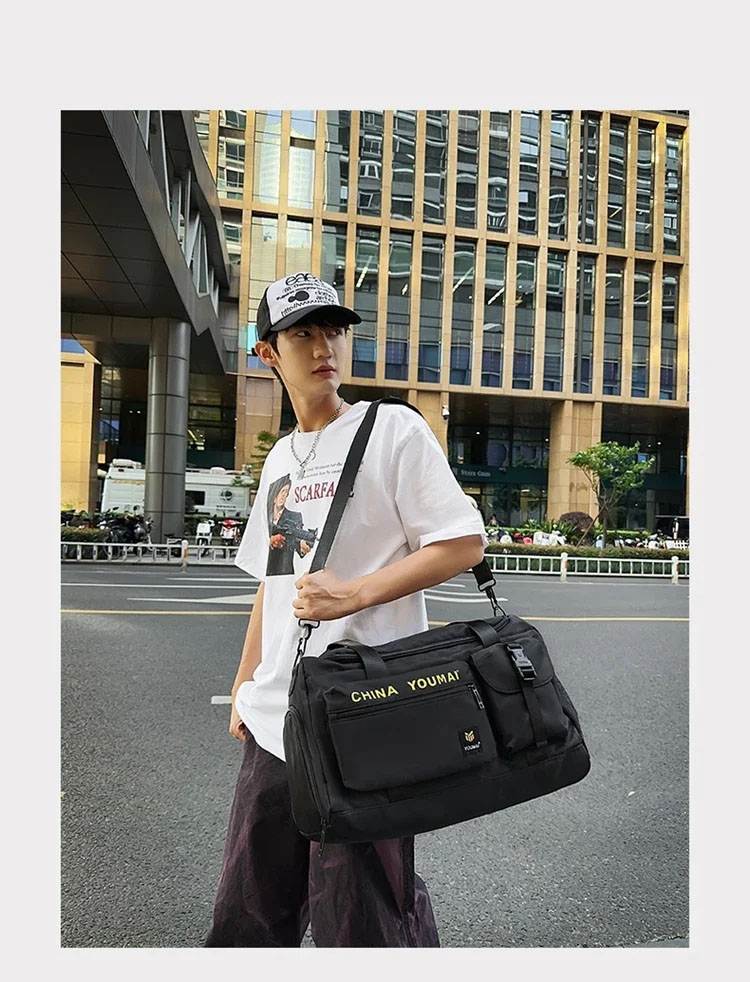 Travel Bag Man & Female Large-Capacity Hand Luggage Dry-Wet Separation Sports Fitness Bag Short-Distance Travel Package Waterproof