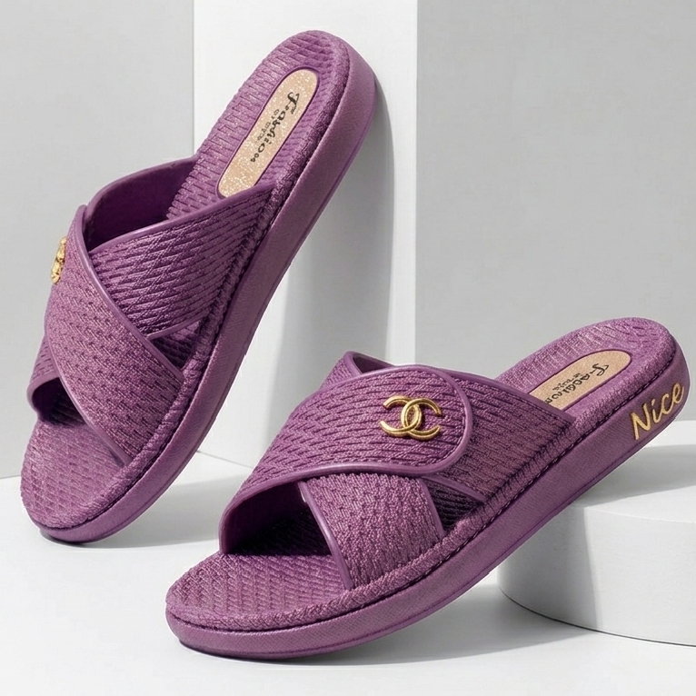 Large Size Slippers for Women Casual Rubber House Slippers & Flip Flops for Female