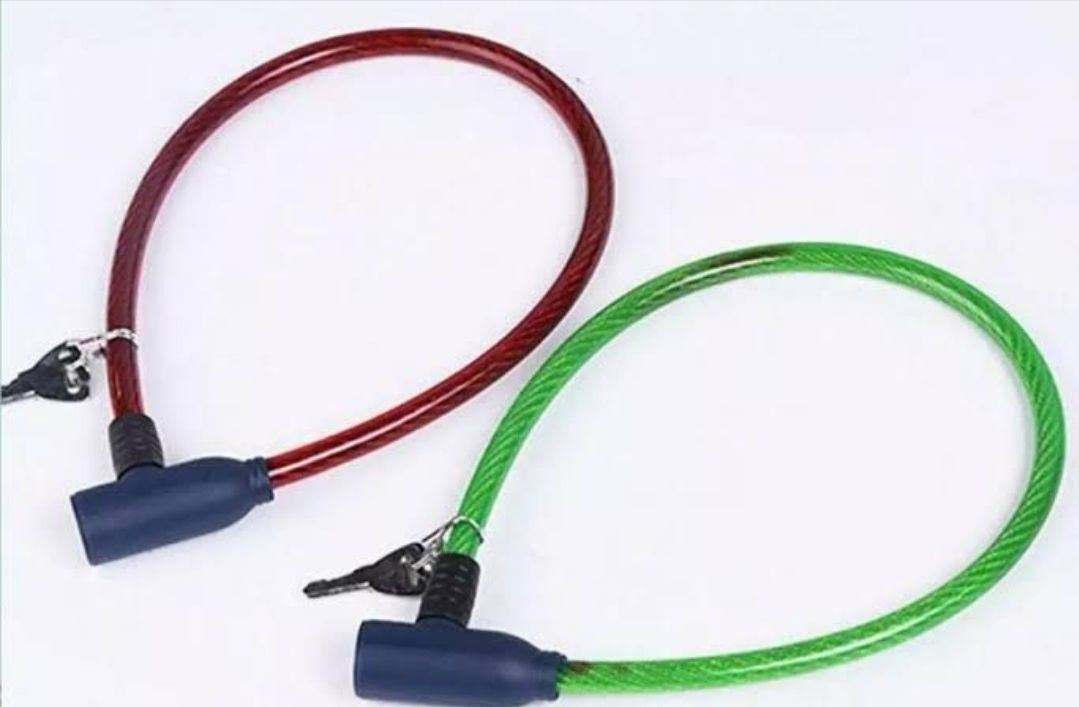 Bike.Cycle Safety Anti-Theft Steel Wire Lock Portable Security Lock With 2 Keys Cycle Lock