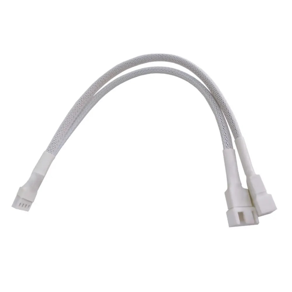 1 to 5 PWM Fan Hub PC CPU Cooling 4PIN Fan Power Cable Hub Adapter Sleeved Case Splitter for Computer Cooler Case Fans