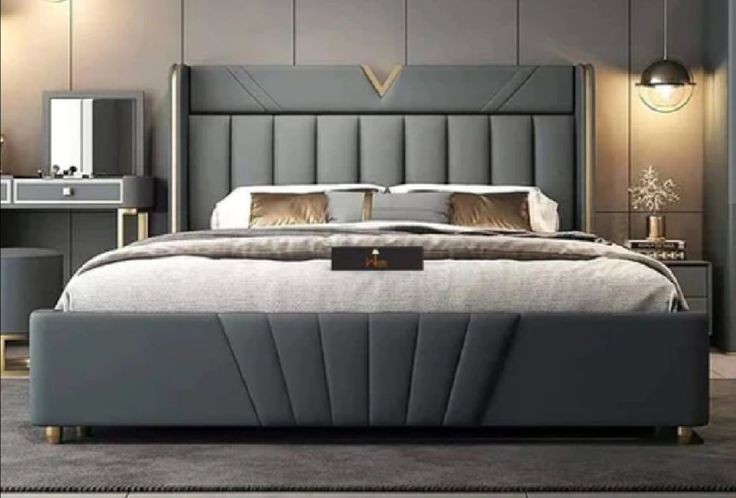 Quality made upholstery executive king size bed only