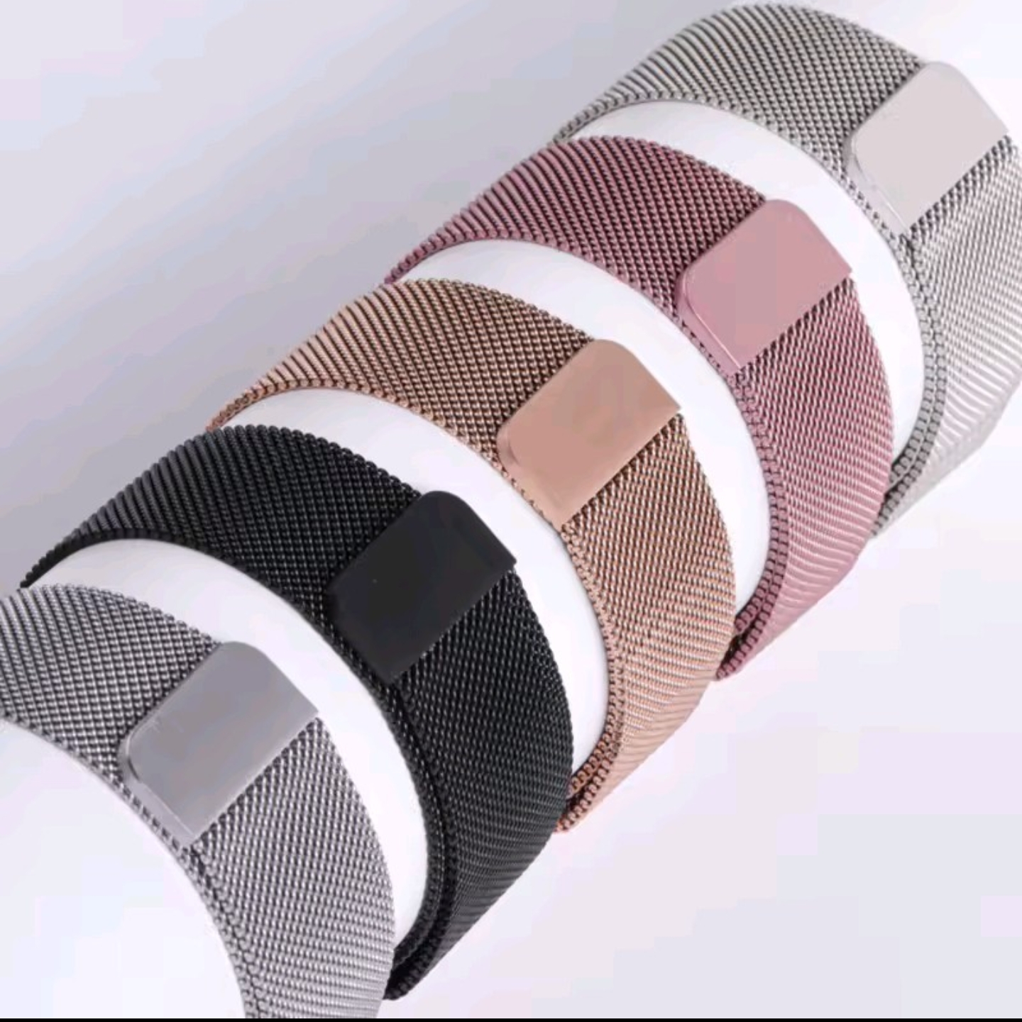 Luxury Magnetic Milanese Watch Strap | Premium Stainless Steel Mesh Band | Adjustable Breathable Replacement Wrist Strap for Smartwatch 49mm 46mm 45mm 44mm 42m 40mm | Strap Only