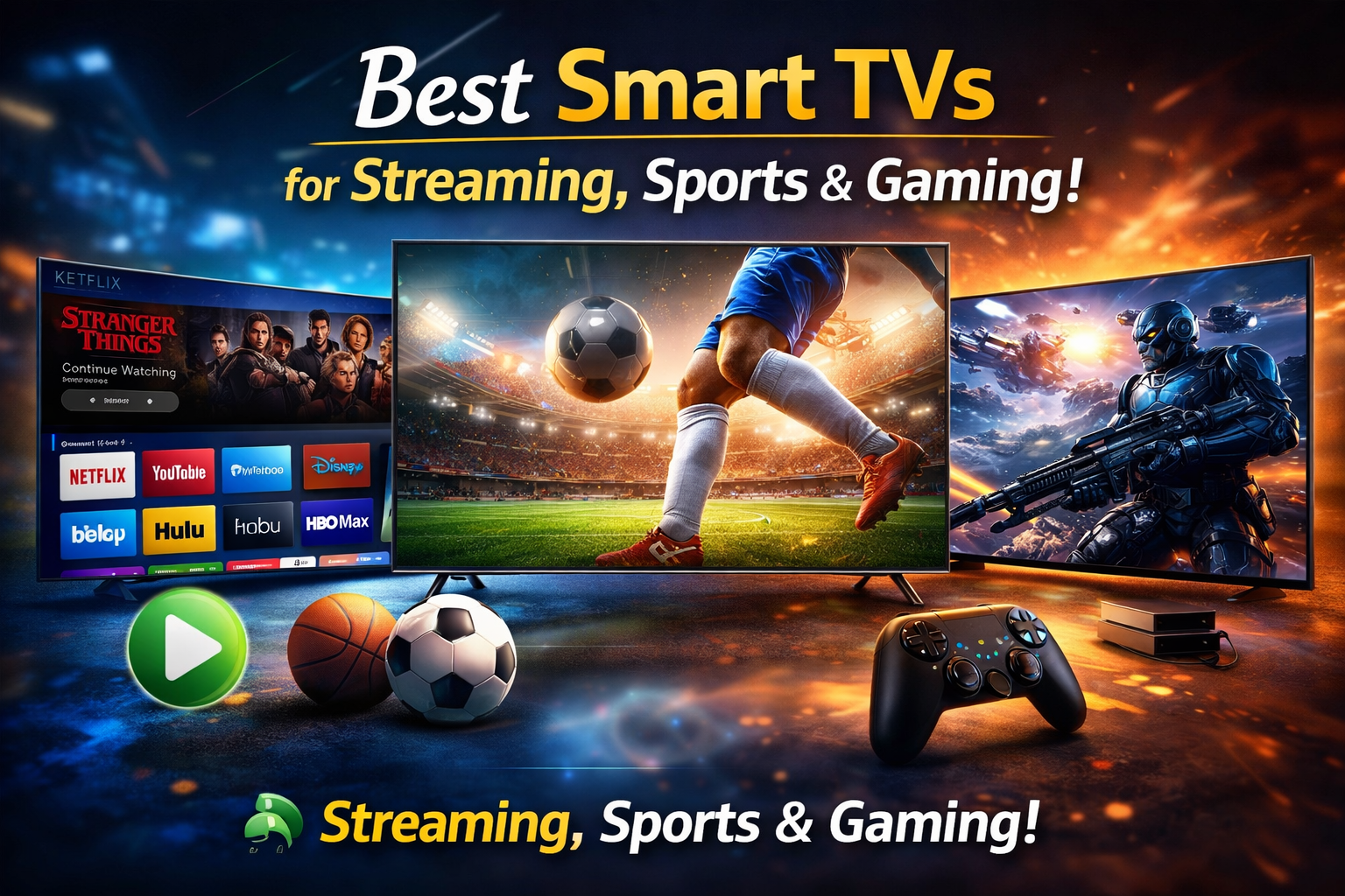 Best smart TV for streaming, sports, and gaming with 4K display, HDR support and modern smart features