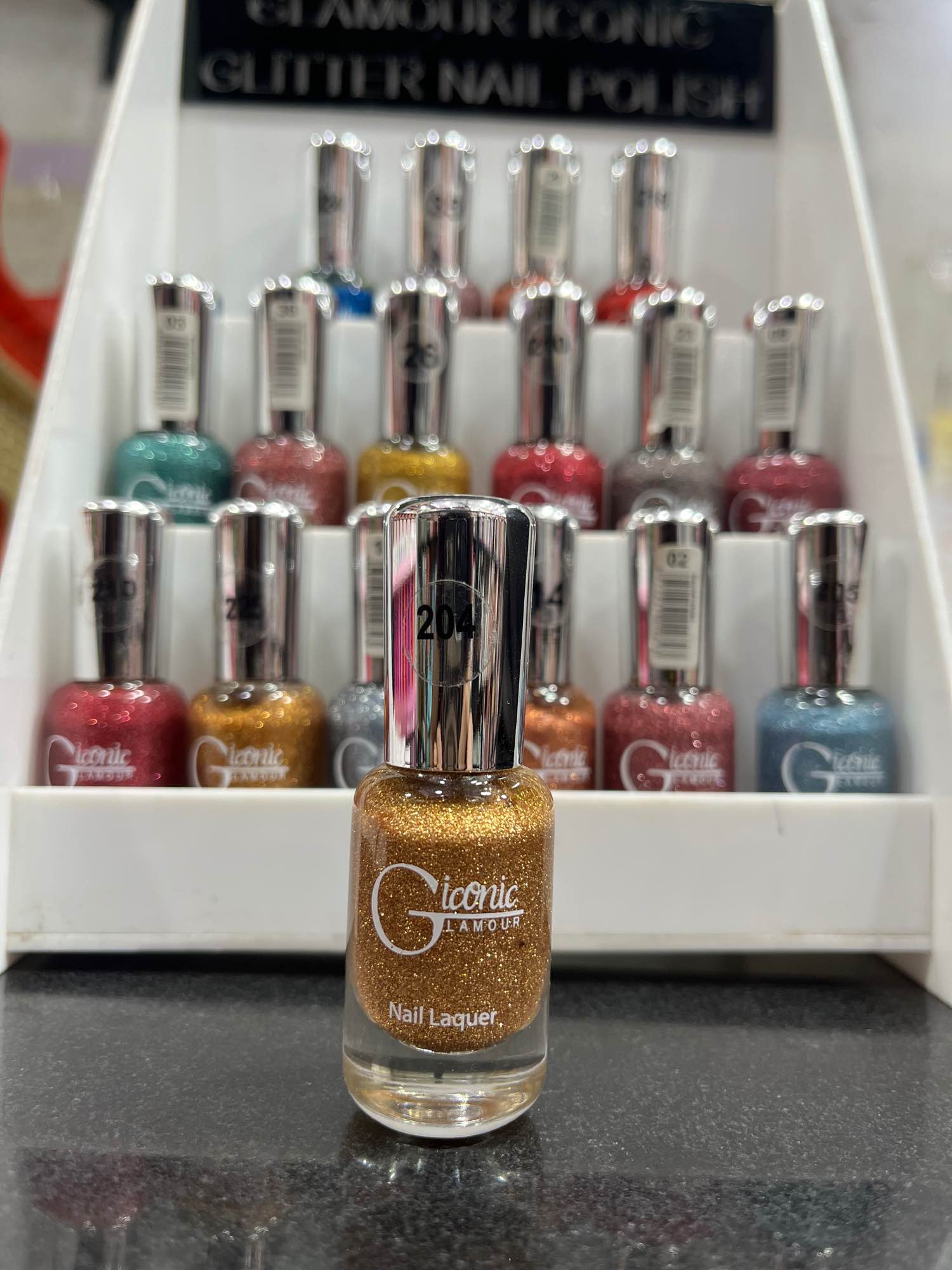 Glamour Iconic Glitter Nail Polish – Long Lasting & Quick Dry