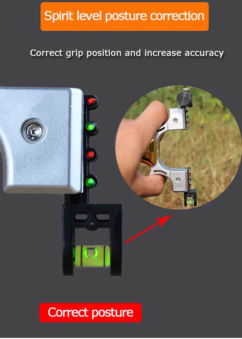 Metal Target Practice Launcher with Laser Pointer High Power Elastic Rubber Band Outdoor Sporting Activity Precision Aim Training Tool