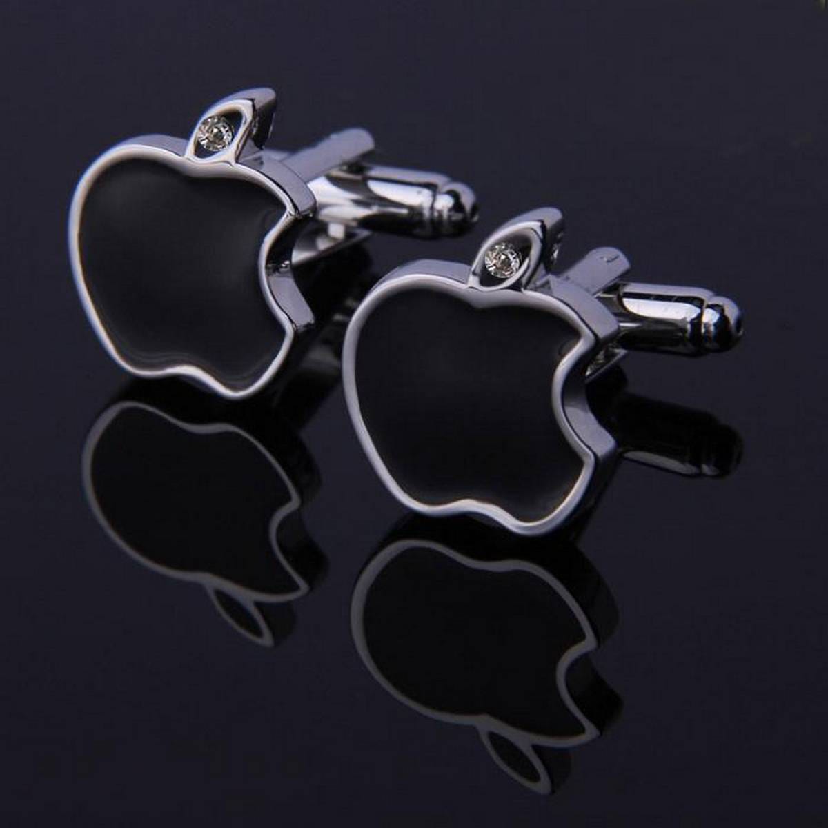 Black Metal Cufflinks for Men