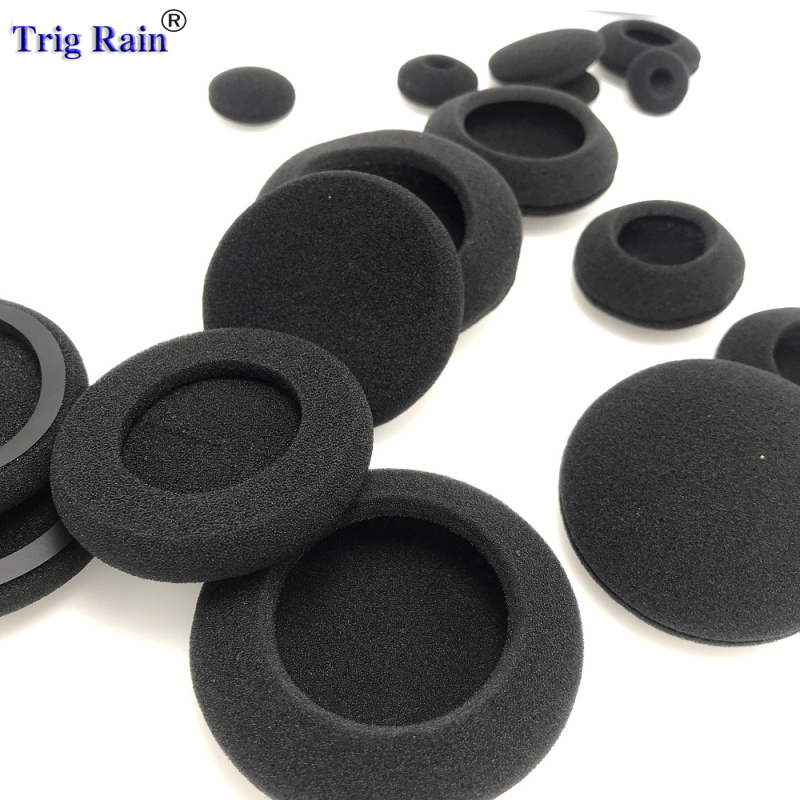 Thickened Foam Ear Pads For Headphones Sponge Replacement Cushions Covers Earphones Case 35mm 40mm 50mm 55mm 60mm 65mm 70mm 80mm